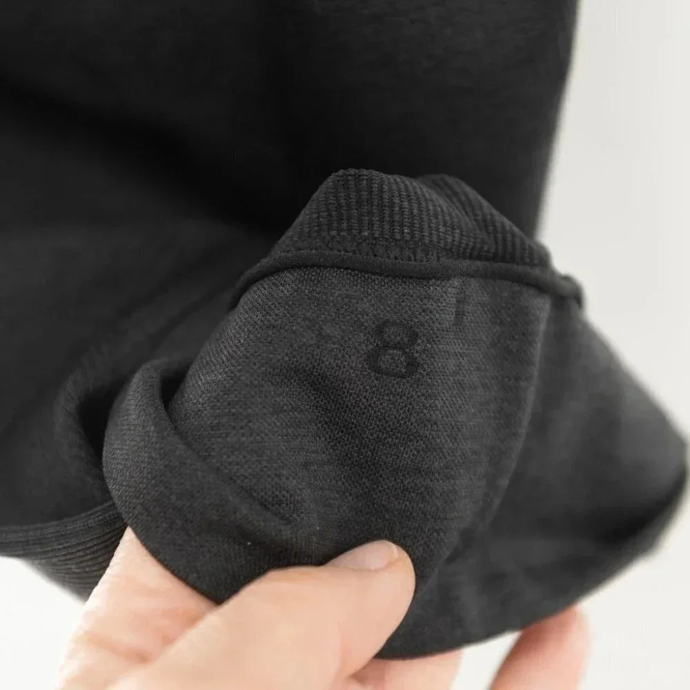 Lululemon Seamlessly Street Crop (First Release) Heathered Black/ Charcoal | 8 - Picture 5 of 5